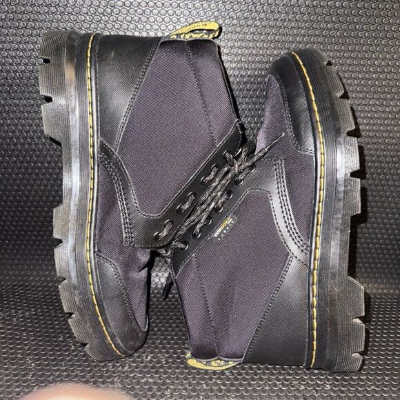 Dr. Martens Bonny Tech Jungle Cordura Black 14 Eye Zipper Combat Boots Mens 10 - Picture 5 of 8